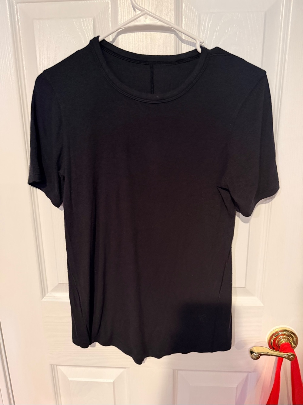 lululemon athletica Black Short Sleeve Crew Tee